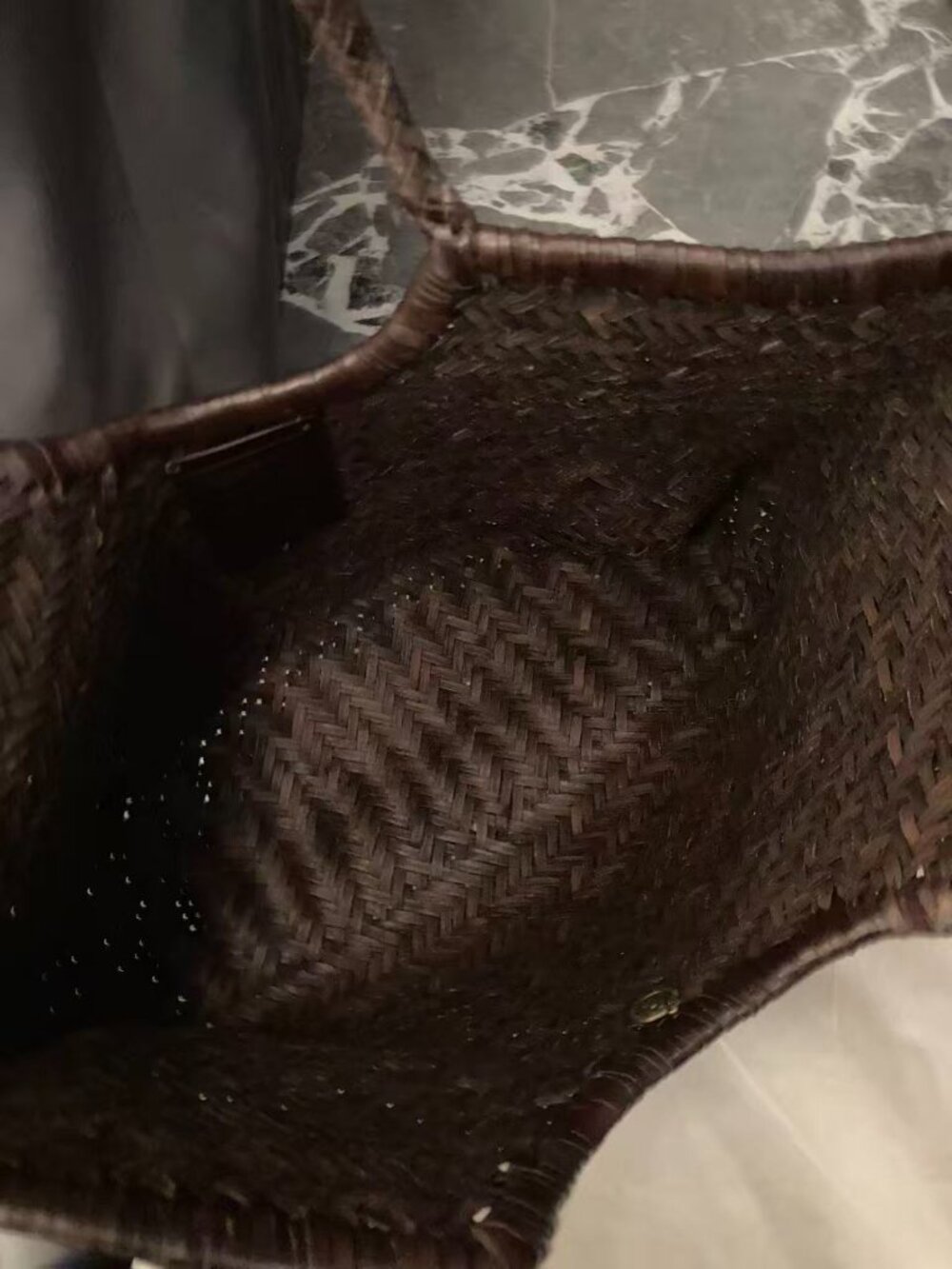 DRAGON DIFFUSION Nantucket large woven leather tote - Picture 14 of 14